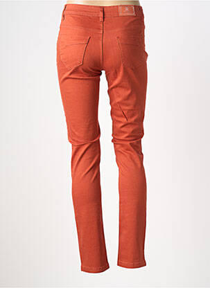 Jeans skinny tissage brut taille normale orange TELMAIL femme