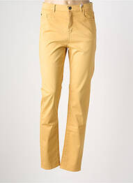 Pantalon slim stretch taille normale jaune IMPAQT femme