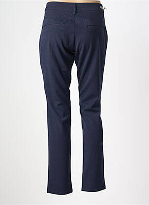 Pantalon chino tissage popeline taille normale bleu DESGASTE femme