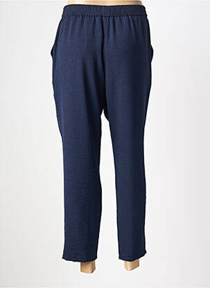 Pantalon 7/8 tissage popeline taille normale bleu TINTA femme