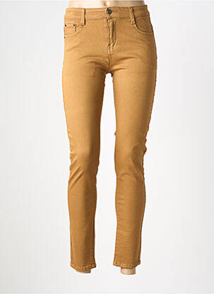 Pantalon slim skinny taille normale jaune KALISSON femme