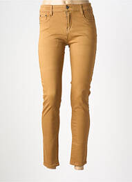 Pantalon slim skinny taille normale jaune KALISSON femme