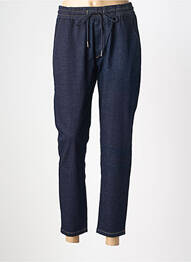 Pantalon 7/8 taille élastique taille normale bleu TINTA femme
