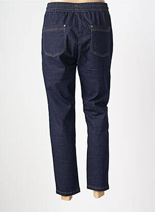 Pantalon 7/8 taille élastique taille normale bleu TINTA femme