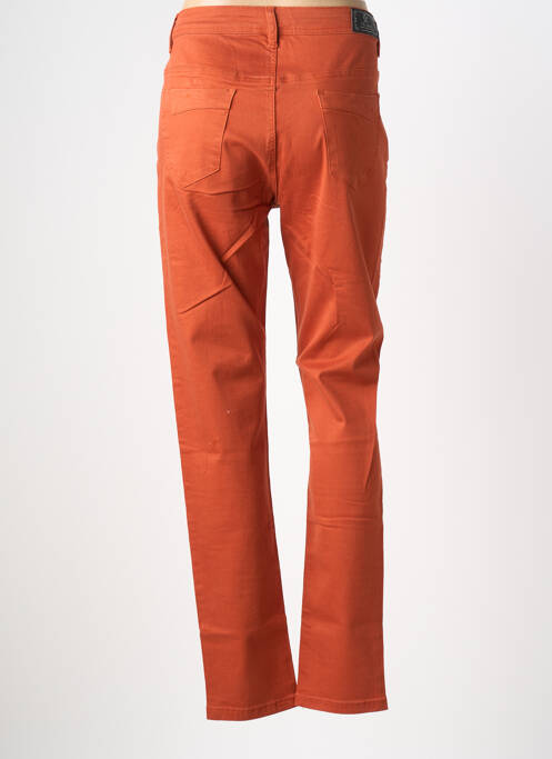 Jeans coupe slim tissage brut taille normale orange TELMAIL femme