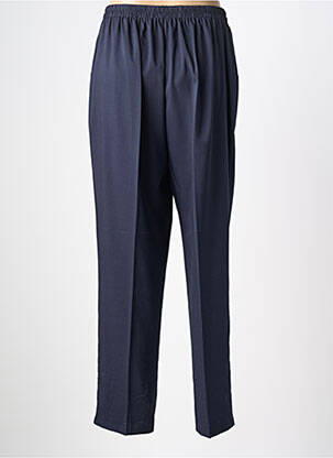 Pantalon slim taille haute taille haute bleu GEVANA femme