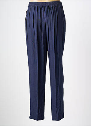 Pantalon slim taille élastique taille normale bleu GEVANA femme