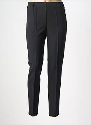 Pantalon slim taille élastique taille normale noir GEVANA femme