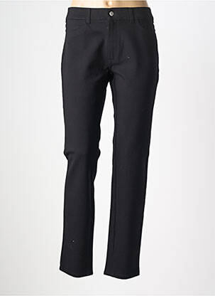 Pantalon 7/8 stretch taille normale noir DESGASTE femme
