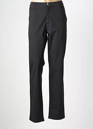 Pantalon slim tissage popeline taille normale noir COWEST femme