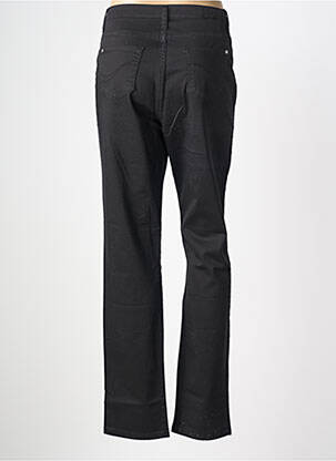 Pantalon slim tissage popeline taille normale noir COWEST femme