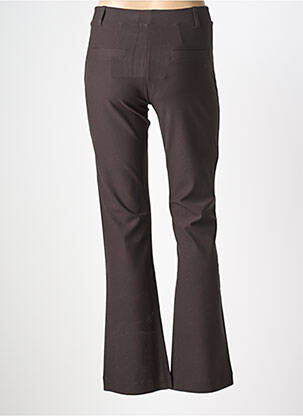 Pantalon flare stretch taille normale marron JANIRA femme