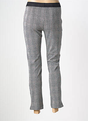Pantalon 7/8 stretch taille normale gris JANIRA femme