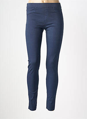 Jegging tissage popeline taille normale bleu JANIRA femme