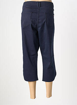 Pantacourt tissage popeline taille normale bleu COWEST femme