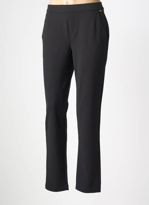 Pantalon slim taille élastique taille normale noir MCM femme