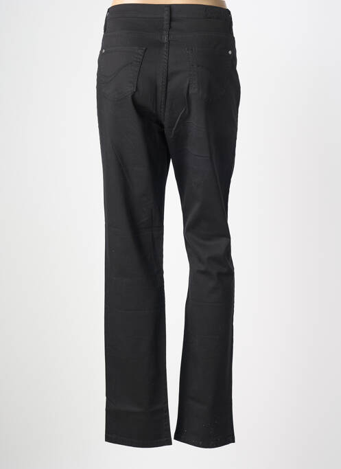 Pantalon slim tissage popeline taille normale noir COWEST femme