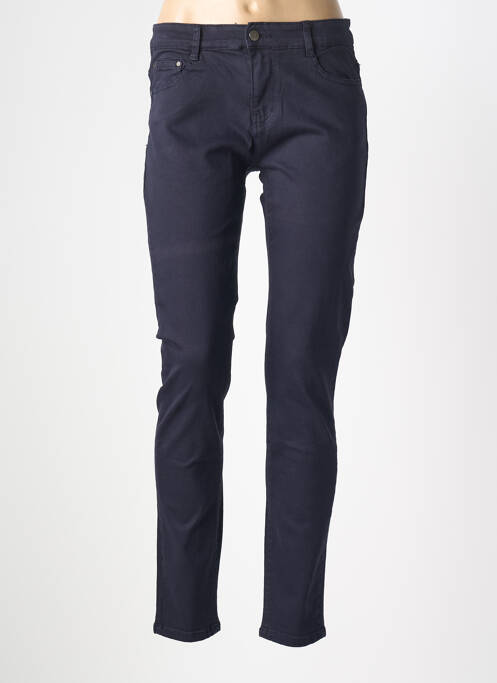 Jeans coupe slim stretch taille normale bleu KALISSON femme