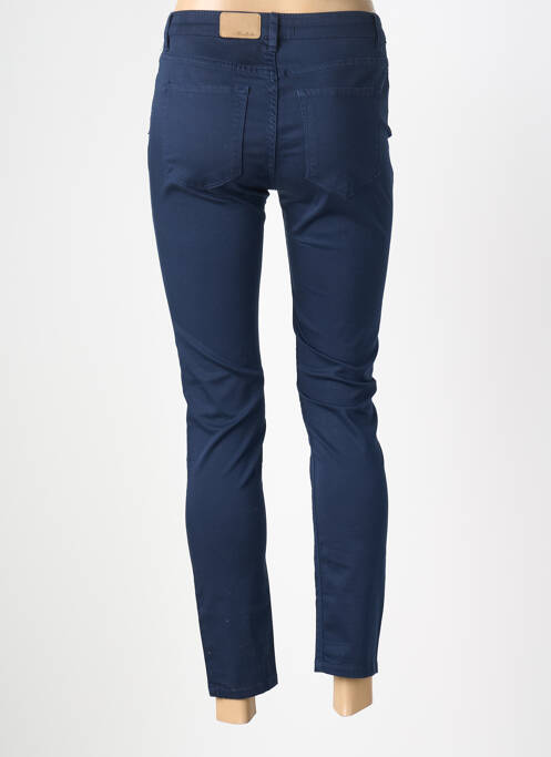 Pantalon 7/8 stretch taille normale bleu BARILOCHE femme