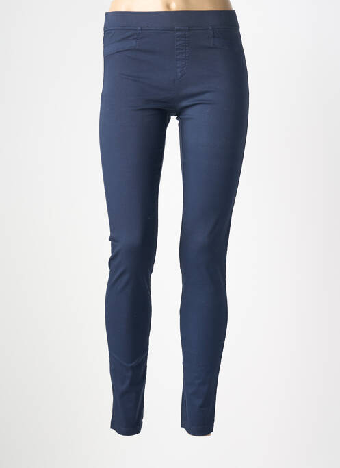 Jegging tissage popeline taille normale bleu JANIRA femme
