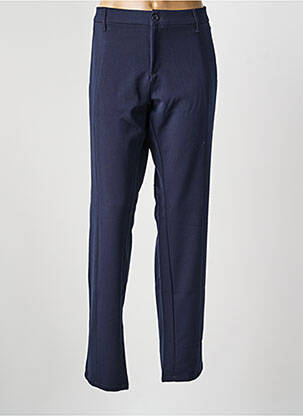 Pantalon droit stretch taille normale bleu DESGASTE femme