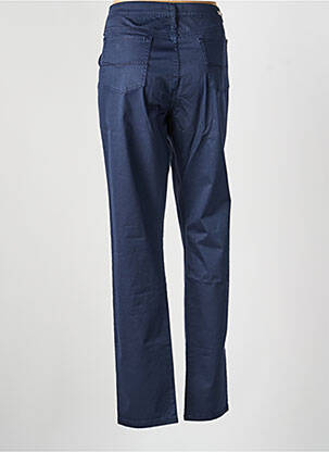 Pantalon droit stretch taille normale bleu DESGASTE femme