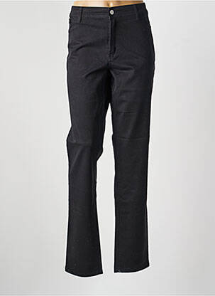 Pantalon droit stretch taille normale noir COWEST femme
