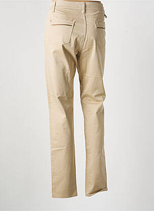 Pantalon droit stretch taille normale beige COWEST femme