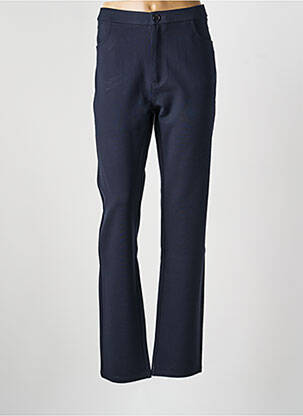 Pantalon droit stretch taille normale bleu BARILOCHE femme