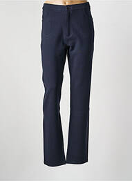 Pantalon droit stretch taille normale bleu BARILOCHE femme