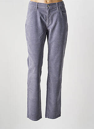 Pantalon droit stretch taille normale gris DESGASTE femme