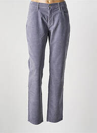 Pantalon droit stretch taille normale gris DESGASTE femme
