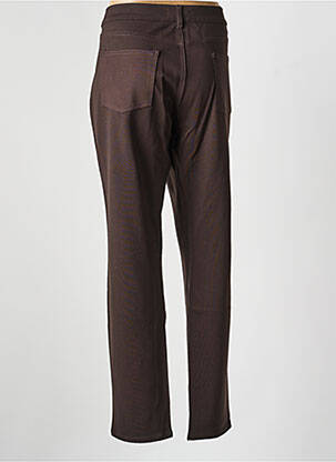 Pantalon droit stretch taille normale marron DESGASTE femme