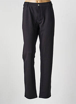 Pantalon droit stretch taille normale noir DESGASTE femme