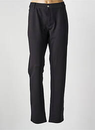 Pantalon droit stretch taille normale noir DESGASTE femme