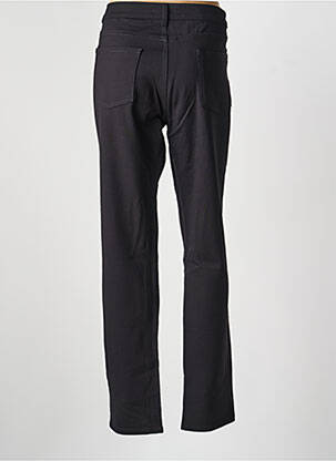 Pantalon droit stretch taille normale noir DESGASTE femme