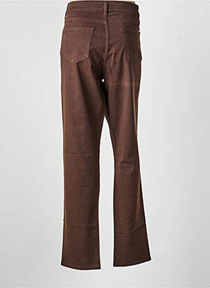 Pantalon droit stretch taille normale marron COWEST femme