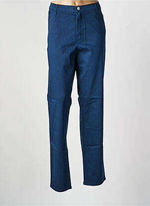 Pantalon droit stretch taille normale bleu COWEST femme