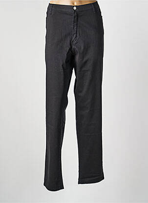 Pantalon droit stretch taille normale noir COWEST femme