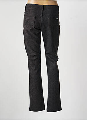 Pantalon droit stretch taille normale noir GEVANA femme