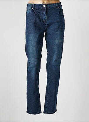 Jeans coupe droite stretch taille normale bleu KALISSON femme