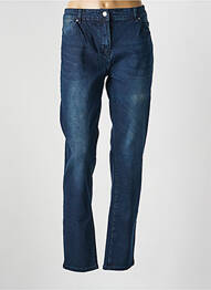 Jeans coupe droite stretch taille normale bleu KALISSON femme