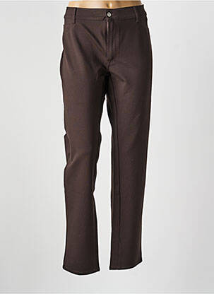 Pantalon droit stretch taille normale marron DESGASTE femme