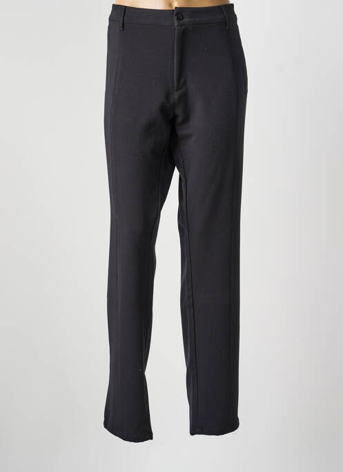 Pantalon droit stretch taille normale noir DESGASTE femme