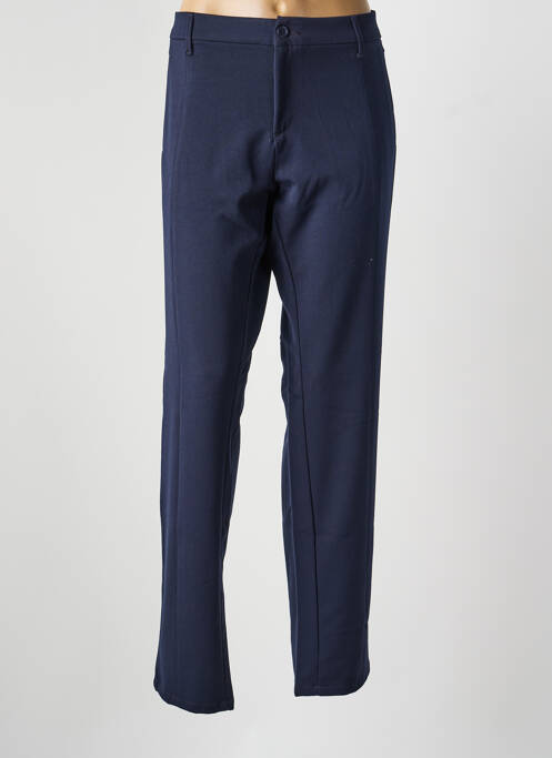 Pantalon droit stretch taille normale bleu DESGASTE femme