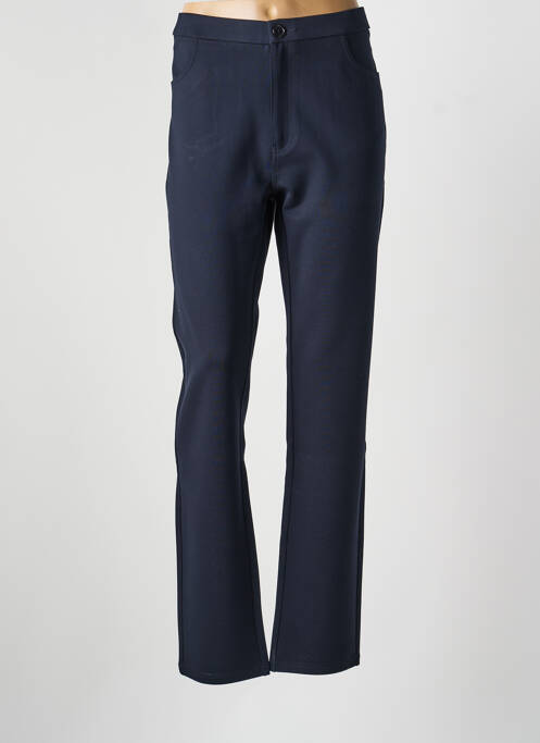 Pantalon droit stretch taille normale bleu BARILOCHE femme