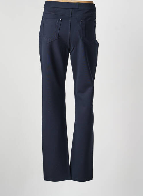 Pantalon droit stretch taille normale bleu BARILOCHE femme