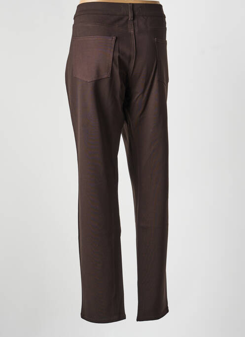 Pantalon droit stretch taille normale marron DESGASTE femme