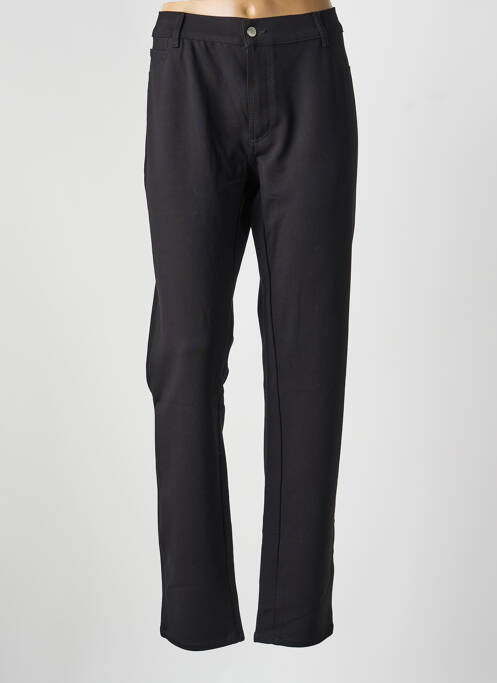 Pantalon droit stretch taille normale noir DESGASTE femme