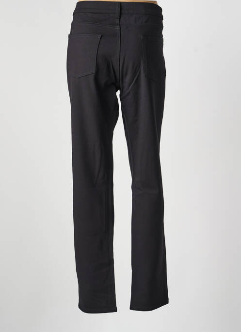 Pantalon droit stretch taille normale noir DESGASTE femme